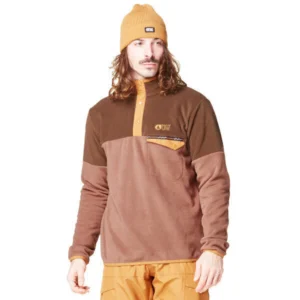 PICTURE ARCCA 1/4 FLEECE COCOA BROWN CHICORY